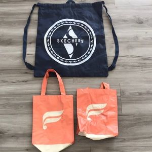 SKECHERS & FABLETICS Bags Small Medium Blue Orange